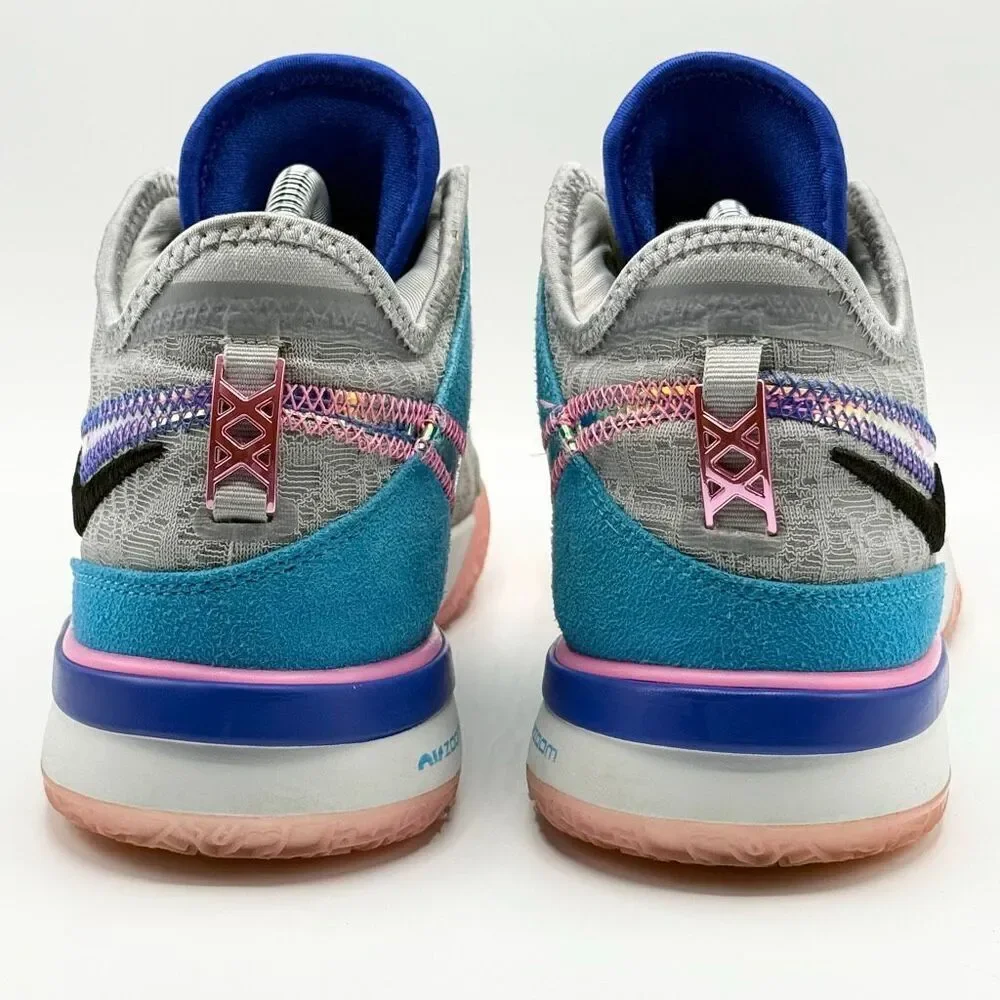 Nike Zoom LeBron NXXT Gen basketball Shoe Wolf Grey and Pink Spell - US Big Kids